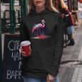 Flamingo Kunstwerk Tierliebhaber Kunst Tier Flamingo Kapuzenpullover für Damen Lustige Geschenke