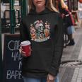 Floral Just Peachy Skeleton Drink Retro Humor Women Hoodie Personalized Gifts