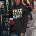 Free Dad Hugs Rainbow Lgbt Pride Month Fathers Day Women Hoodie Unique Gifts