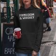 Freedom & Whiskey Usa Flag 4Th Of July Drinking Women Hoodie Unique Gifts