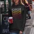 Gigi Retro Wordmark Pattern -Intage Style Kapuzenpullover für Damen Lustige Geschenke