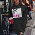 God Is Dope Purple Christian Faith Believe Women Hoodie Unique Gifts