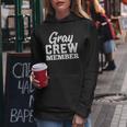 Gray Crew Member Matching Family Name Women Hoodie Funny Gifts