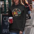 Groovy 2024 New Year's Crew Family Couple Friends Matching Women Hoodie Personalized Gifts