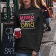 Ich Habe Zwei Titel Mama Und Oma Mother's Day Kapuzenpullover für Damen Lustige Geschenke