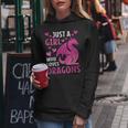 Just A Girl Who Loves Dragons Girls Toddlers Women Hoodie Funny Gifts
