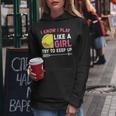 I Know I Play Like A Girl Try To Keep Up Cute Tennis Women Hoodie Unique Gifts