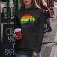 Lgbt Gay Pride Rainbow Flag Music Turntable Wolf Women Hoodie Unique Gifts