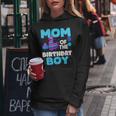 Mom Of The Birthday Boy Llama Mom And Dad Family Party Women Hoodie Funny Gifts