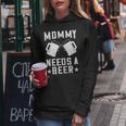 Mommy Needs A Beer Mama Bier Spruch Kapuzenpullover für Damen Lustige Geschenke