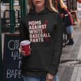 Moms Against White Baseball Pants Baseball Mama Women Hoodie Unique Gifts