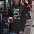 Nerdy Dirty Inked & Curvy Reading Lovers Tattoo Curves Women Women Hoodie Unique Gifts
