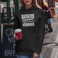 Papas Geniaux Sont Nes En Fevrier T-Shirt Sweat à capuche femme Cadeaux drôles