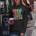 Peace Out Third Grade Last Day Of School 3Rd Grade Teacher Women Hoodie Unique Gifts