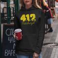 Pittsburgh 412 City Skyline Yellow Pittsburgh Women Hoodie Unique Gifts