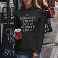 Prénom Uette T'énerve Sache Que Uette Avec Col En V Sweat à capuche femme Cadeaux drôles