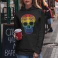 Rainbow Sugar Skull Day Of The Dead Lgbt Gay Pride Women Hoodie Unique Gifts
