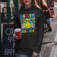 Retro Groovy Autism Awareness Hippie Smile Face Boy Girl Kid Women Hoodie Unique Gifts