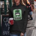 Shenanigans Squad St Patrick's Day Girls Messy Bun Women Hoodie Personalized Gifts