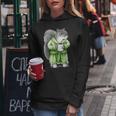 Squirrel Coffee Cup Coffee Drinking Squirrel Women Hoodie Unique Gifts