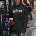 Stolze Spieler Mama Mutter Eines Fußballspielers Kapuzenpullover für Damen Lustige Geschenke