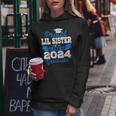 Super Proud Little Sister Of 2024 Graduate Awesome Family Women Hoodie Unique Gifts
