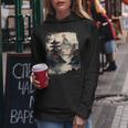 Vintage Japanese Flower Mountain View Landscape Graphic Women Hoodie Personalized Gifts
