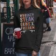 Whiskey Steak Guns & Freedom Whisky Alcohol Steaks Bbq Women Hoodie Unique Gifts