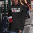 My Wife Is A Warrior Pink Ribbon Breast Cancer Awareness Women Hoodie Unique Gifts