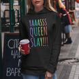 Yas Queen Slay Rainbow Gay Pride Lgbtq Meme Women Hoodie Unique Gifts