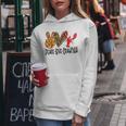 Crawfish Outfit Girl Craw Fish Season Leopard Love Women Hoodie Funny Gifts
