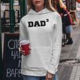 Dad3 Dad Of Triplets Triplet Boys Girls Dad Father Papa Women Hoodie Unique Gifts
