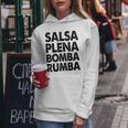 Divertido Salsa Dance S Salsa Plena Bomba Rumba Sudadera con capucha para mujer Regalos divertidos