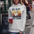 Be Gay Do Crime Duck Goose Lgbtq Pride Month Vintage Women Hoodie Unique Gifts