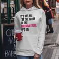 It's Me Hi I'm The Mom Of The Birthday Girl It's Me Party Women Hoodie Unique Gifts