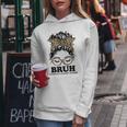 Leopard Messy Bun Bruh Formerly Known As Mom Women Hoodie Personalized Gifts