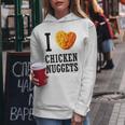 I Love Chicken Nuggets Heart 1 Women Hoodie Unique Gifts