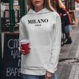 Milano Italia Retro Preppy Italy Girls Milan Souvenir Women Hoodie Personalized Gifts