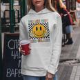Peace Out 2Nd Grade Teacher Retro Smile Last Day Of School Women Hoodie Unique Gifts