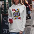 Queen Of Hearts Feminist For Playing Cards Women Hoodie Unique Gifts
