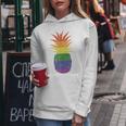 Rainbow Pride Pineapple Lgbt Lesbian Gay Bi Homosexual Women Hoodie Unique Gifts