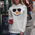 Snowman Face Family Christmas Matching Costume Kid Women Hoodie Funny Gifts