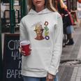 Sweat à capuche femme Hommage à Devo Are We Not Men? Design New Wave Cadeaux drôles