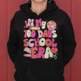 In My 100 Days Of School Era Retro Groovy 100Th Day Teachers Women Hoodie