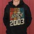 21St Birthday Man Woman 21 Years 2003 Decorative Women Hoodie