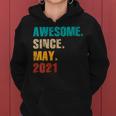 3 Year Old Vintage Awesome Since May 2021 3Rd Birthday Women Hoodie