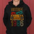 36 Cumpleaños Hombre 36 Añosintage 1986 Sudadera con capucha para mujer