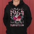 60 Year Old Birthday 1964 Floral 60Th Birthday For Women Women Hoodie