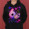 6Th Birthday Girl 6 Years Painting Art Number 6 Women Hoodie