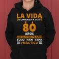 80 Cumpleaños Hombres Es 80 Años Nacidos En 1944 Sudadera con capucha para mujer